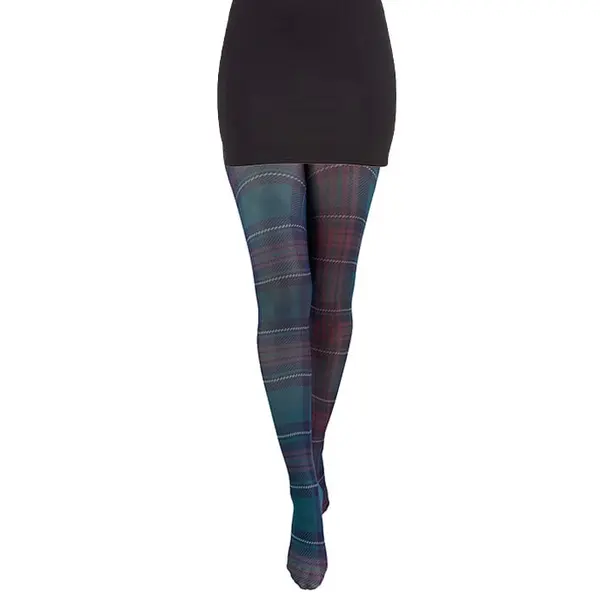 Pamela Mann Jackson Plaid Printed Tights