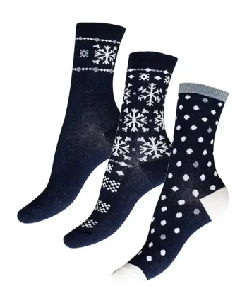 Charnos Snowflake Gift Set Socks 3 Pair Pack