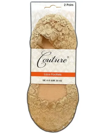 Couture Lace Footlets 2 Pair Pack