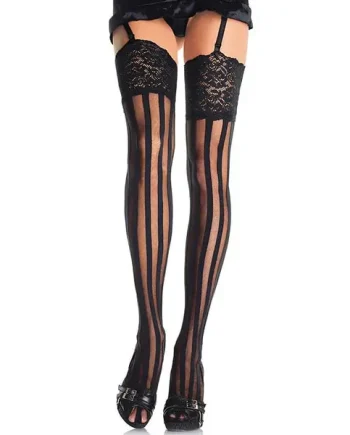 Leg Avenue Vertical Stripe Stockings