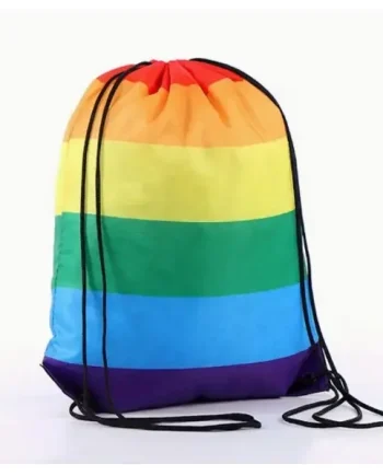 Pride Rainbow Drawstring Bag