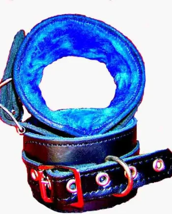 Wrist Cuffs Fur Lined Leather Bondage Equipment