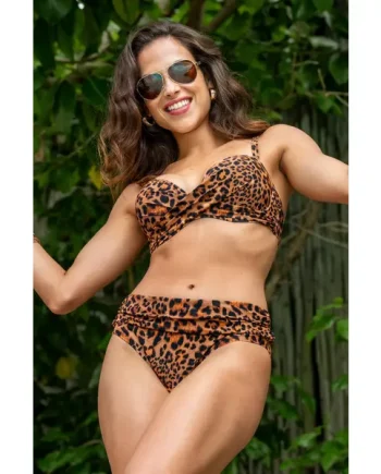 Free Spirit Fold Over Brief - Leopard