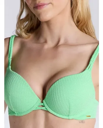 Mirano textured super push up bikini top