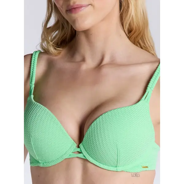 Mirano textured super push up bikini top