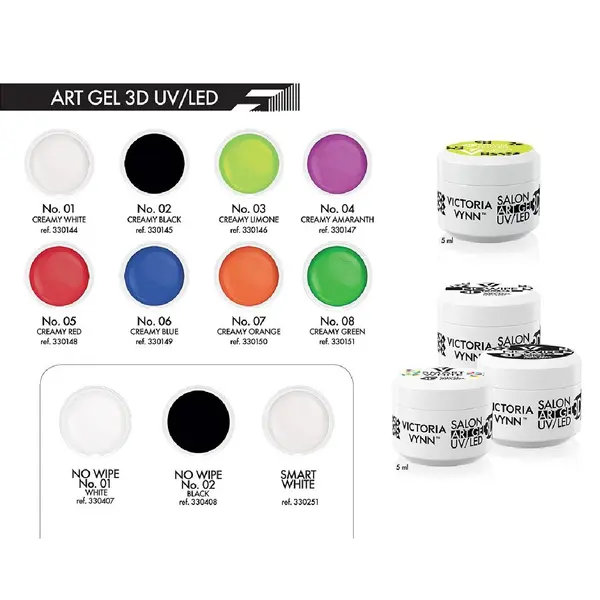 Victoria Vynn 3D ART GEL 02 CREAMY BLACK 5ml