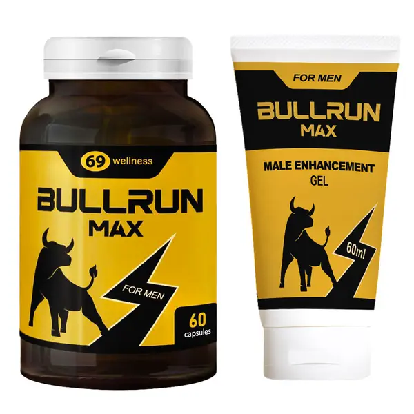 BULLRUN Set for improving erection and stimulation - capsules + gel