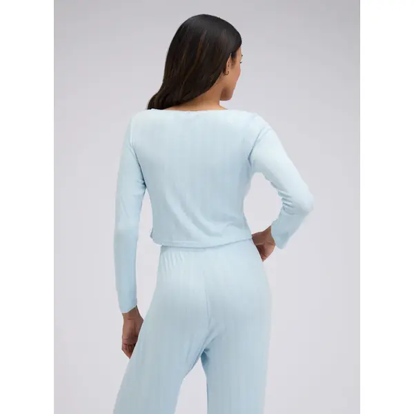 Pointelle cardigan