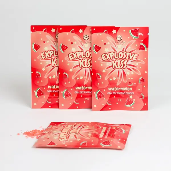 Explosive Kiss Popping Candies Watermelon Flavour