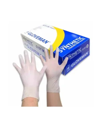 Box of 100 Gloveman Soft Touch Synthetic Powder Free Gloves