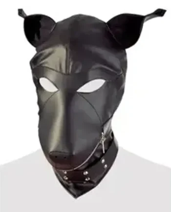 Imitation Leather Dog Mask