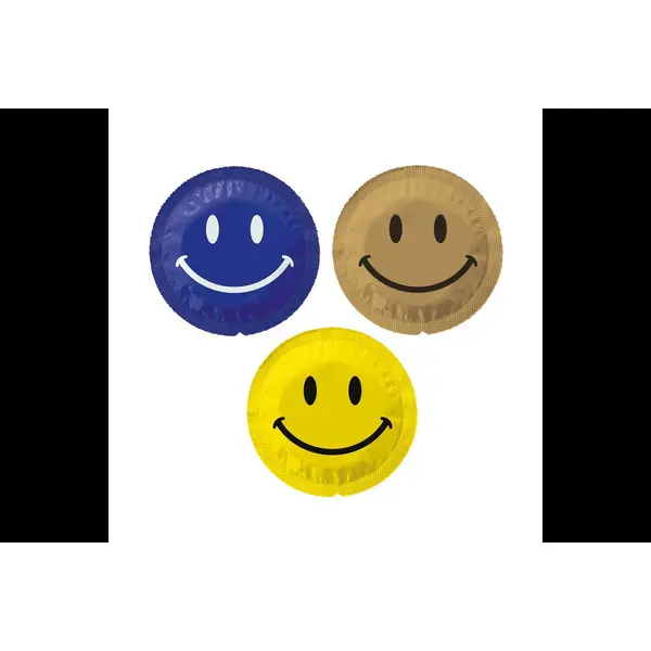 Boxed EXS Smiley Faces condoms 12