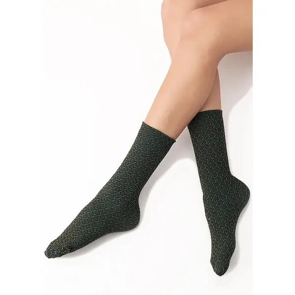 Oroblu Texture Jacquard Ankle High