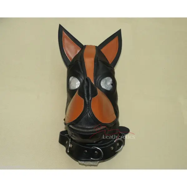 Leather S&M Dog Hood
