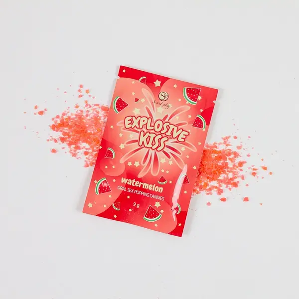 Explosive Kiss Popping Candies Watermelon Flavour