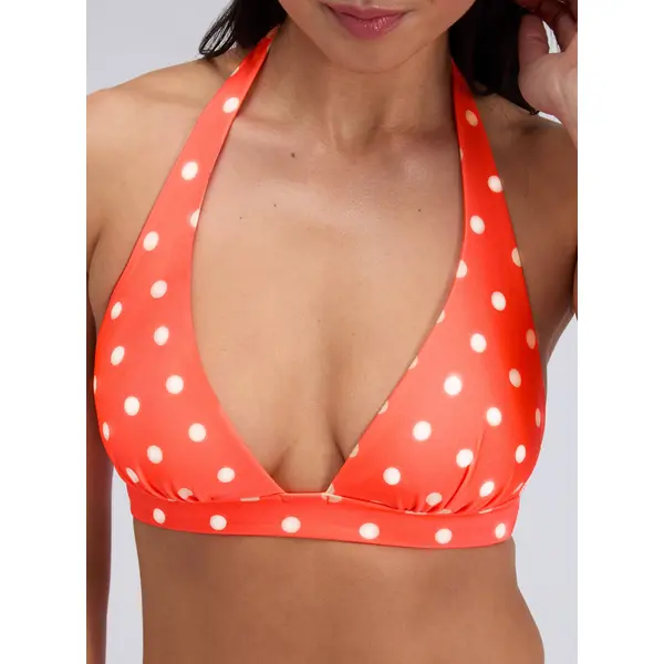 Formentera polka dot triangle bikini top