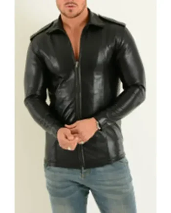 Men's Fine Leather Shirt Made to Order