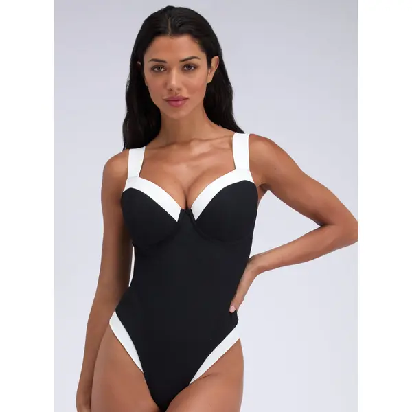 Rivoli monochrome swimsuit