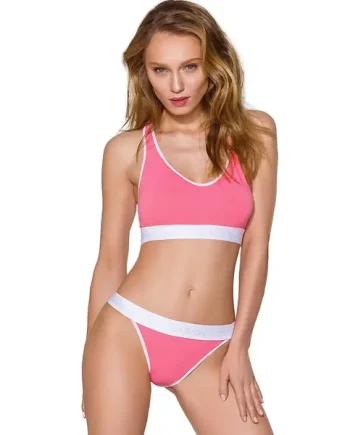 Passion Sports Edition Cross Racer Back Bra and Bikini Brief Set