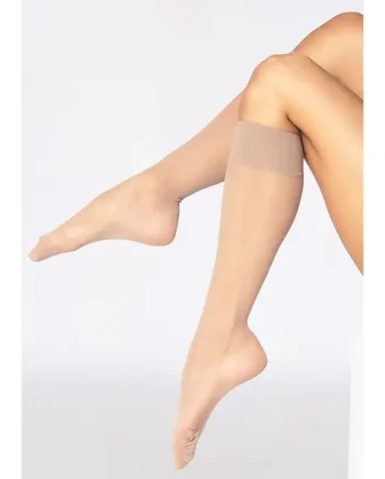 Andrea Bucci Extra Wide Comfort Top Sheer Knee Highs 2PP