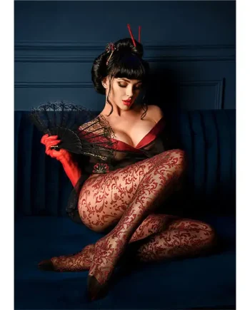 Ballerina Black Secret Prive Scarlett Crotchless Tights