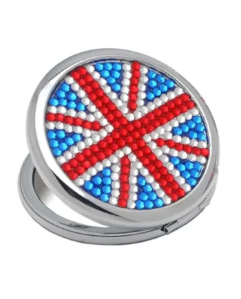 Danielle Creations Union Jack Round Compact