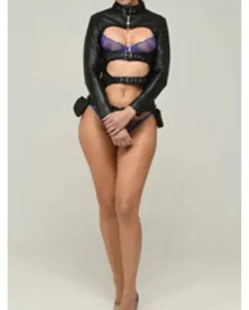 Leather Multi-Binder Bolero - Multi-Buckle Chest Binder