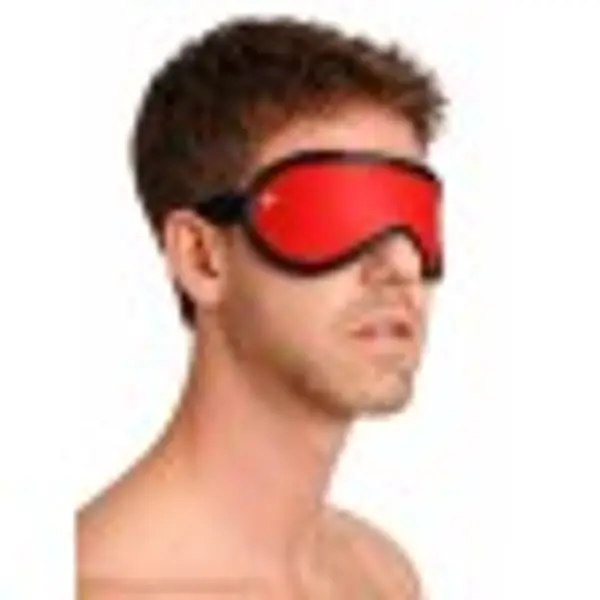 Leather Blindfold • Red