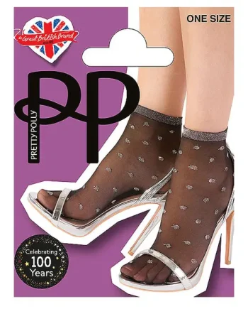 Pretty Polly Lurex Spot Anklet