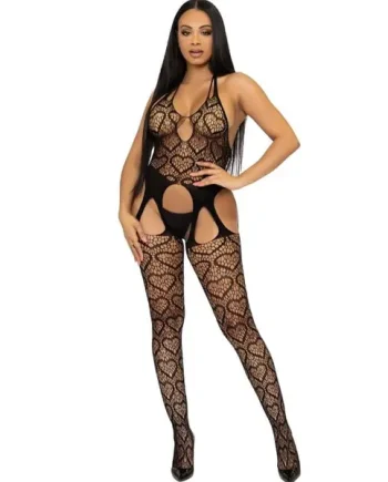 Leg Avenue Heart Net Suspender Bodystocking