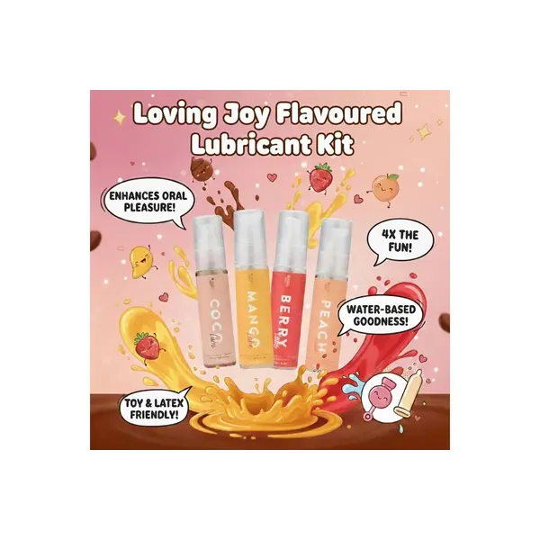 Loving Joy Flavoured Lubricant Set (4 Pack)