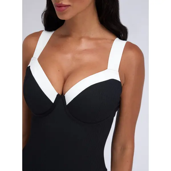 Rivoli monochrome swimsuit
