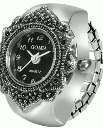 Retro Octagonal Unisex Quartz Finger Ring Watch