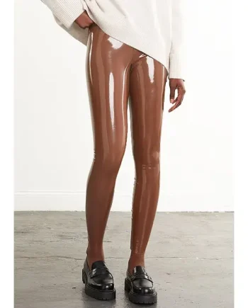 Commando Perfect Cinnamon Control Faux Patent Leather Leggings