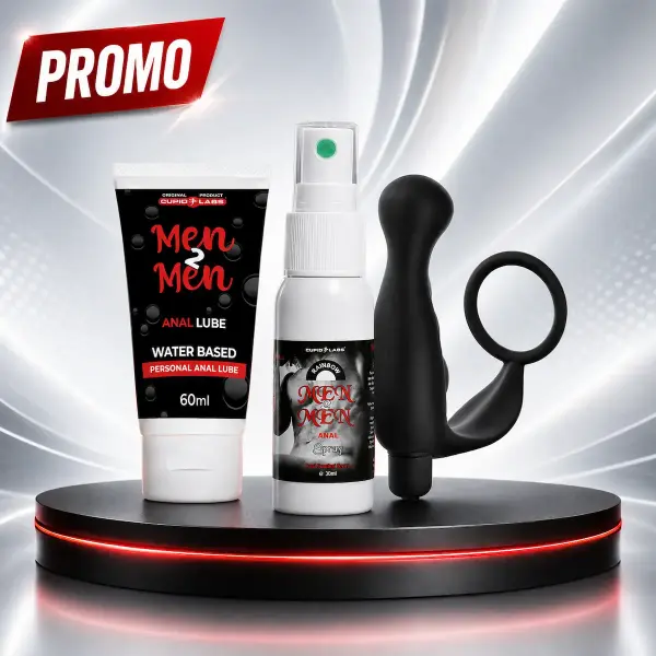 Gay Men Pleasure Kit - Promo Kit For Anal Comfort, Control And P-zone Pleasure