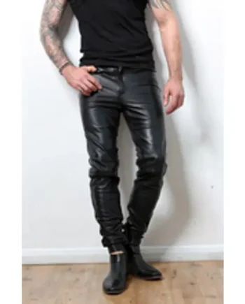 Custom Made Skin Tight Full Grain Leather Jeans