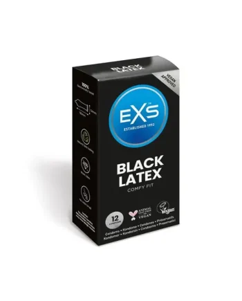 EXS Boxed Black condoms 12