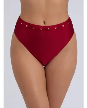 Ibiza lace up high waisted bikini bottoms