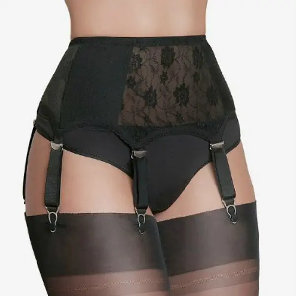 Lace Front Suspender Belt