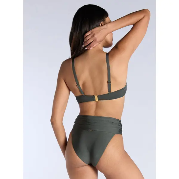 Cortona strapless ruched bikini top