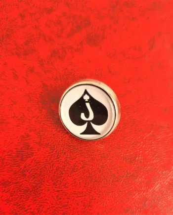 Jack Of Spades Lapel Pin Badge