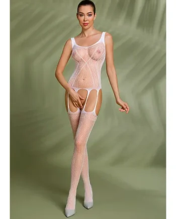 Passion Eco Vivien Strip Panty Net Bodystocking