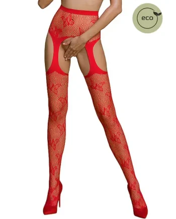 Passion Eco Antonia Strip Panty Butterfly Net Tights