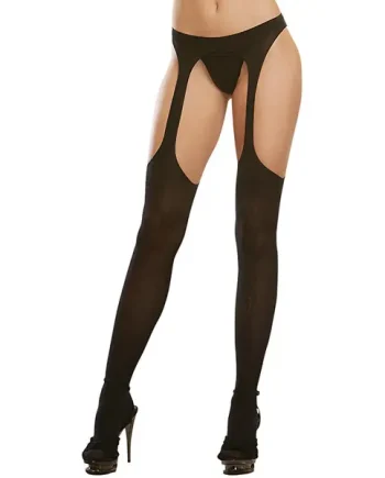 Dreamgirl Seam Opaque Suspender Tights