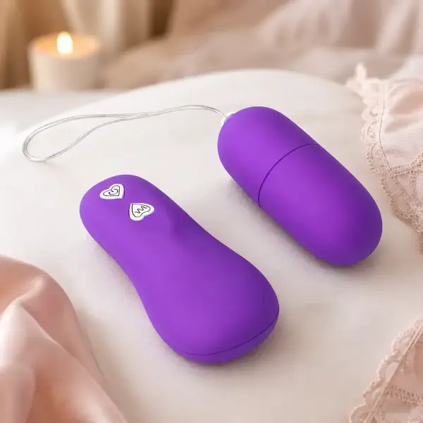 Luxury Remote-Control Vibrating Egg - Purple