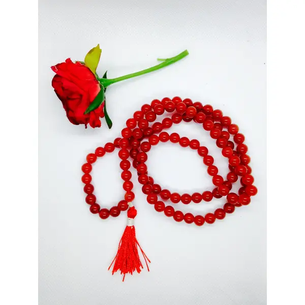 108 Beads Mala – Carnelian