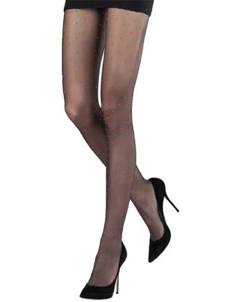 Emilio Cavallini Multicolor Plumetis Tights