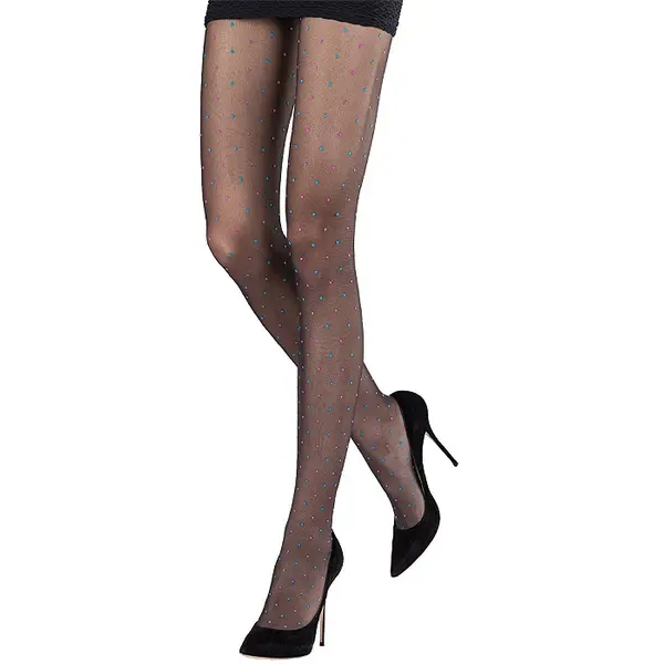 Emilio Cavallini Multicolor Plumetis Tights