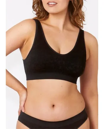 Ambra Recycled Nylon Lace Triangle Bralette