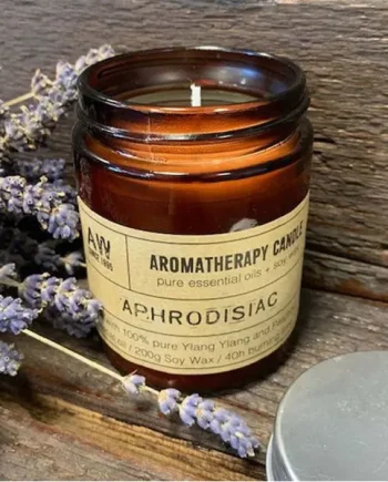 Aphrodisiac Large Aromatherapy Jar Candle - Ylang ylang & Patchouli
